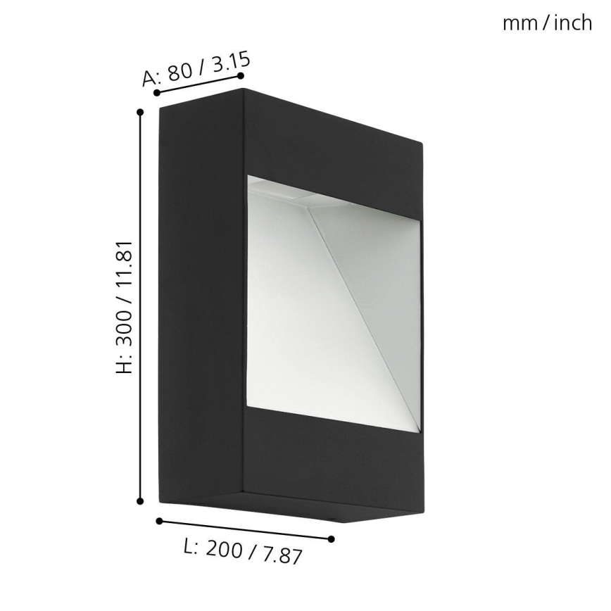 Eglo 98095 - LED-ulkoseinävalaisin MANFRIA LED/10W/230V IP44
