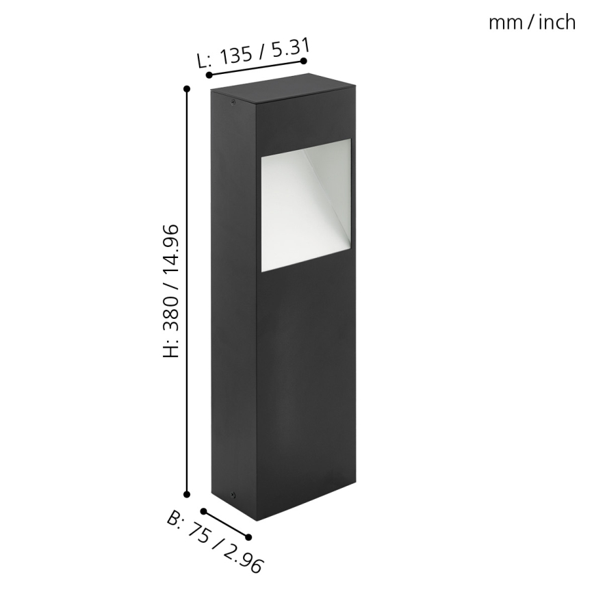 Eglo 98096 - LED-ulkolamppu MANFRIA LED/10W/230V IP44