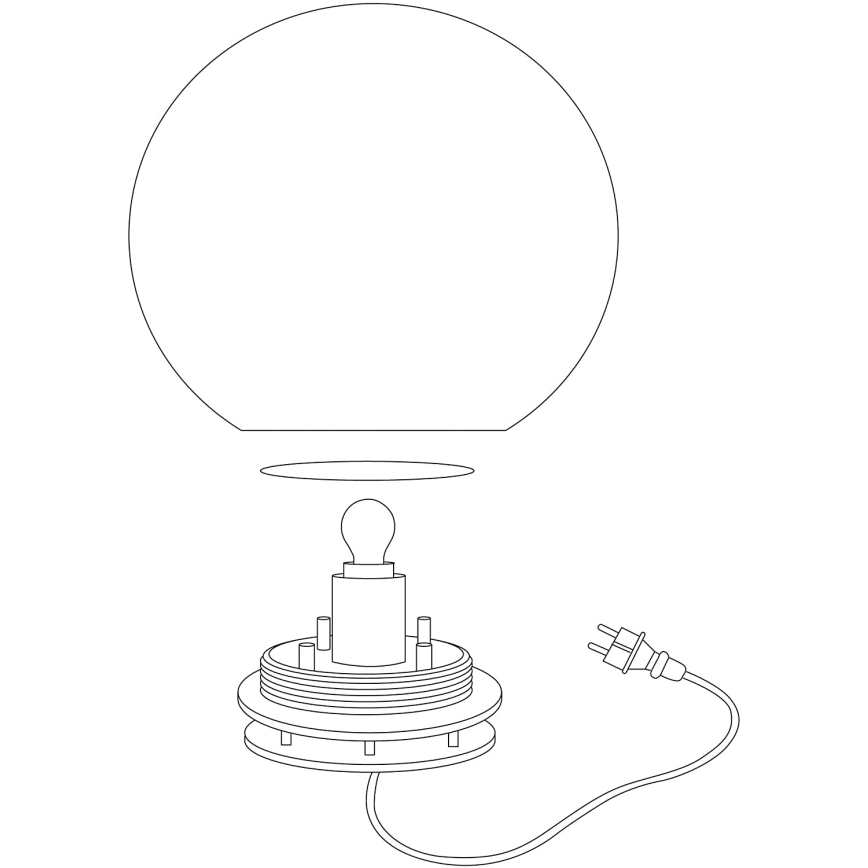 Eglo 98106 - LED RGBW Ulkovalaisin MONTEROLO-C 1xLED/9W/230V IP65 Ø390
