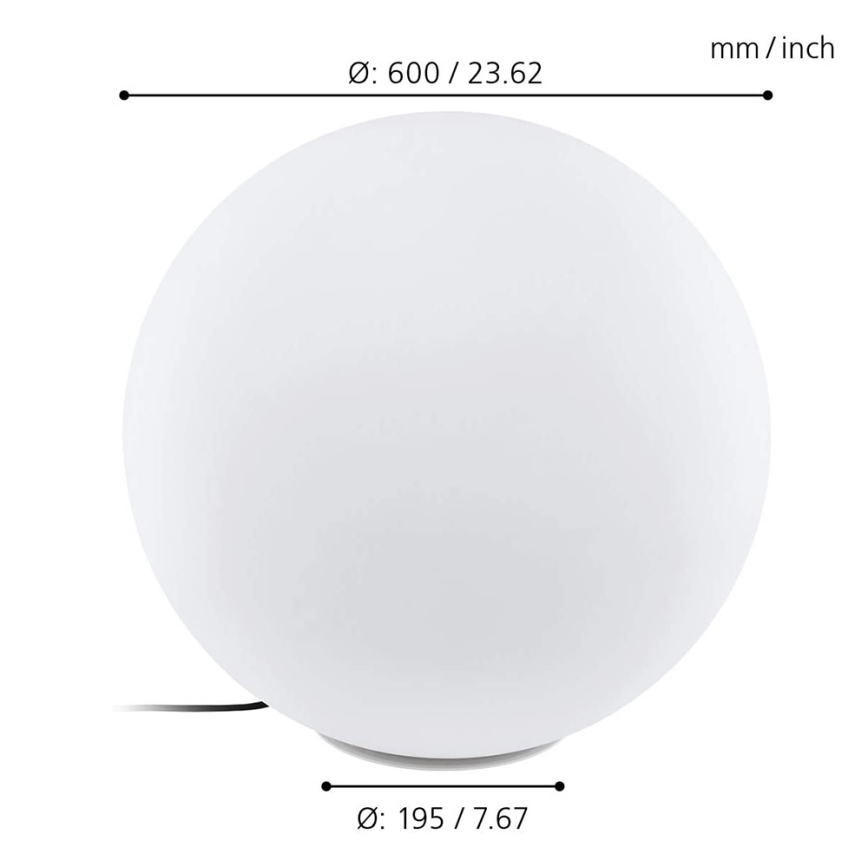 Eglo - LED-RGBW-ulkovalaisin MONTEROLO-C 1xLED/9W/230V IP65 ø600