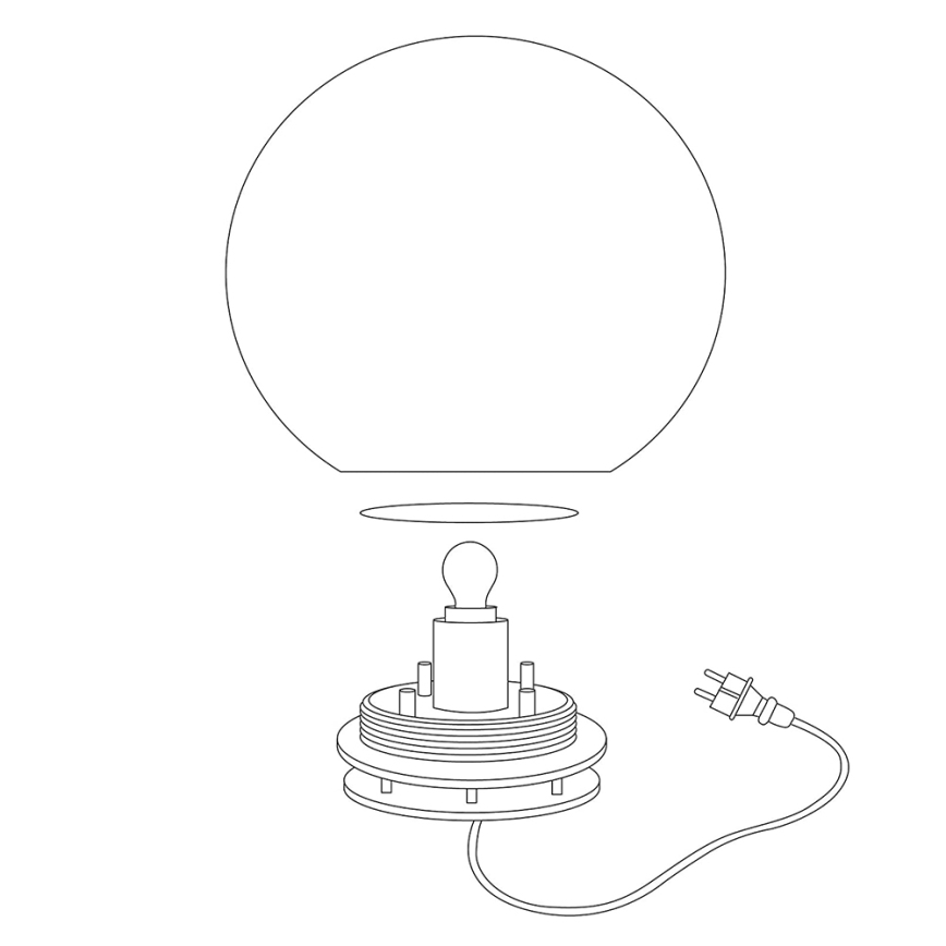Eglo - LED-RGBW-ulkovalaisin MONTEROLO-C 1xLED/9W/230V IP65 ø600