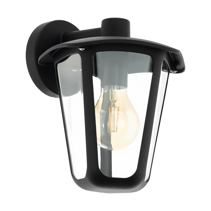 Eglo 98121 - Ulkoseinävalaisin MONREALE 1xE27/60W/230V musta IP44