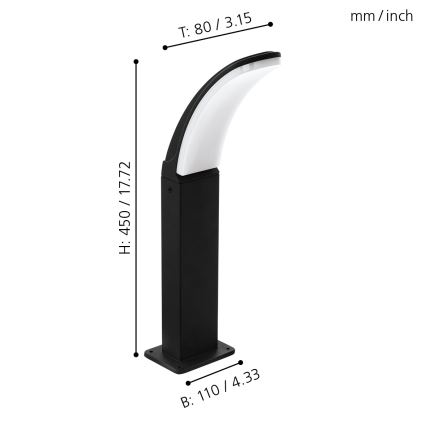 Eglo 98151 - LED-ulkolamppu FIUMICINO LED/11W/230V IP44