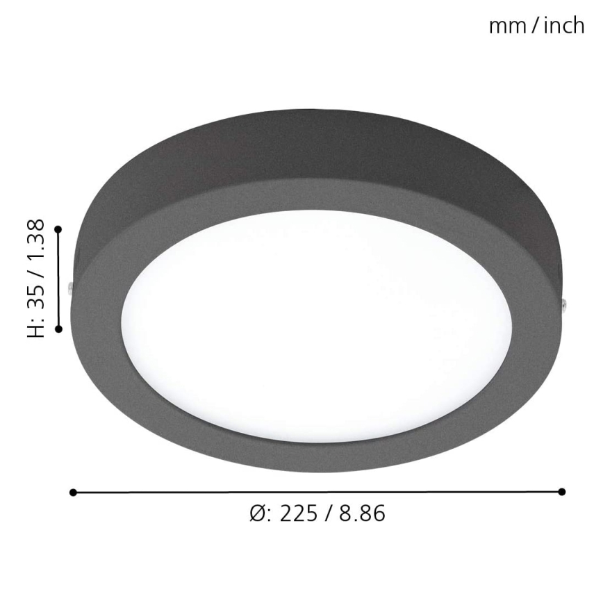 Eglo - Himmennettävä LED-ulkovalo ARGOLIS-C LED/16,5W/230V IP44