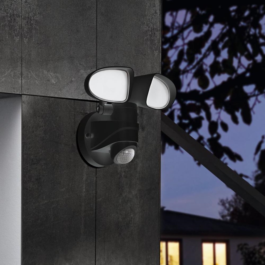 Eglo 98176 - LED-ulkoseinävalaisin anturilla PAGINO 2xLED/7,5W/230V IP44