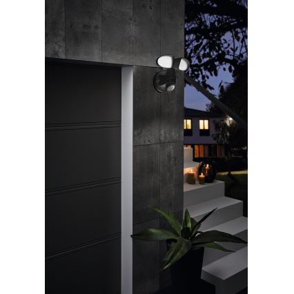 Eglo 98176 - LED-ulkoseinävalaisin anturilla PAGINO 2xLED/7,5W/230V IP44