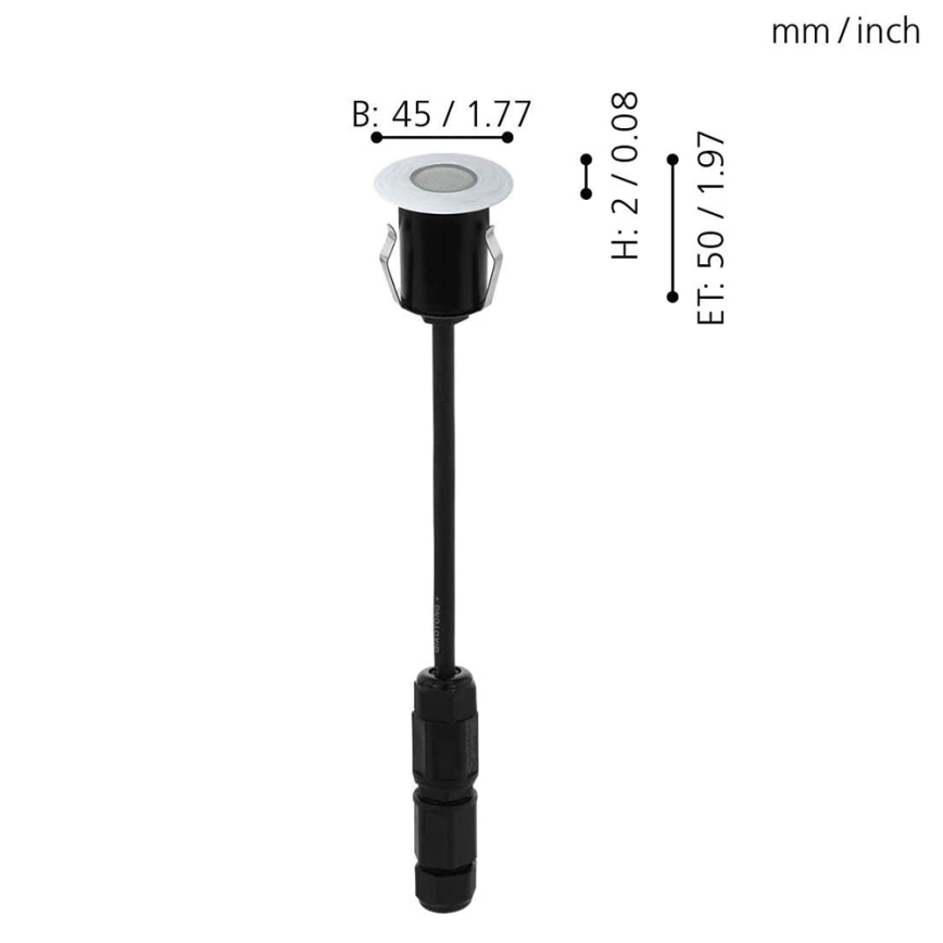 Eglo - Ulkoväylän LED-valo TRONTO LED/1W/230V IP65