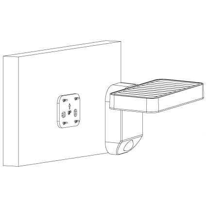 Eglo - LED-seinäaurinkovalaisin anturilla LED/4,5W/3,7V IP44