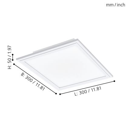 Eglo 98201 - Himmennettävä LED-kattovalaisin SALOBRENA-A LED/14W/230V + kauko-ohjaus