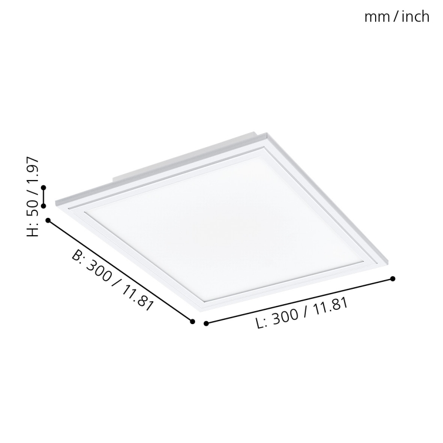 Eglo 98201 - Himmennettävä LED-kattovalaisin SALOBRENA-A LED/14W/230V + kauko-ohjaus