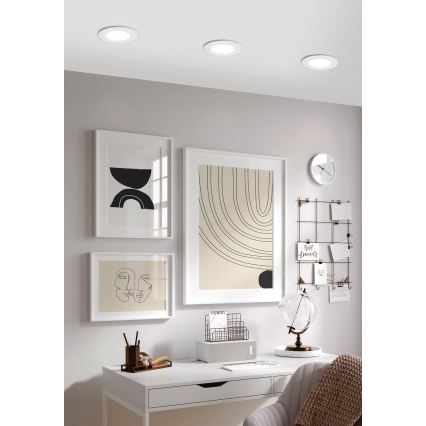 Eglo 98212 - Himmennettävä riippuva LED-kattovalaisin FUEVA-A LED/5W/230V + kauko-ohjaus
