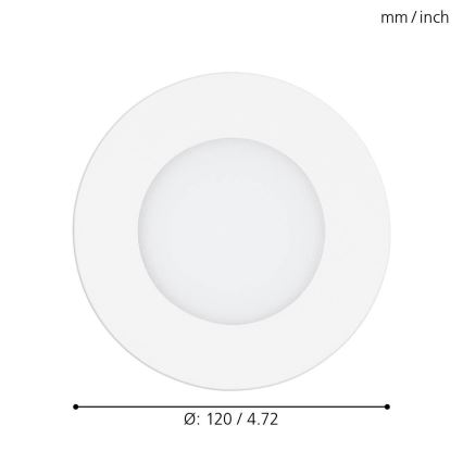 Eglo 98212 - Himmennettävä riippuva LED-kattovalaisin FUEVA-A LED/5W/230V + kauko-ohjaus