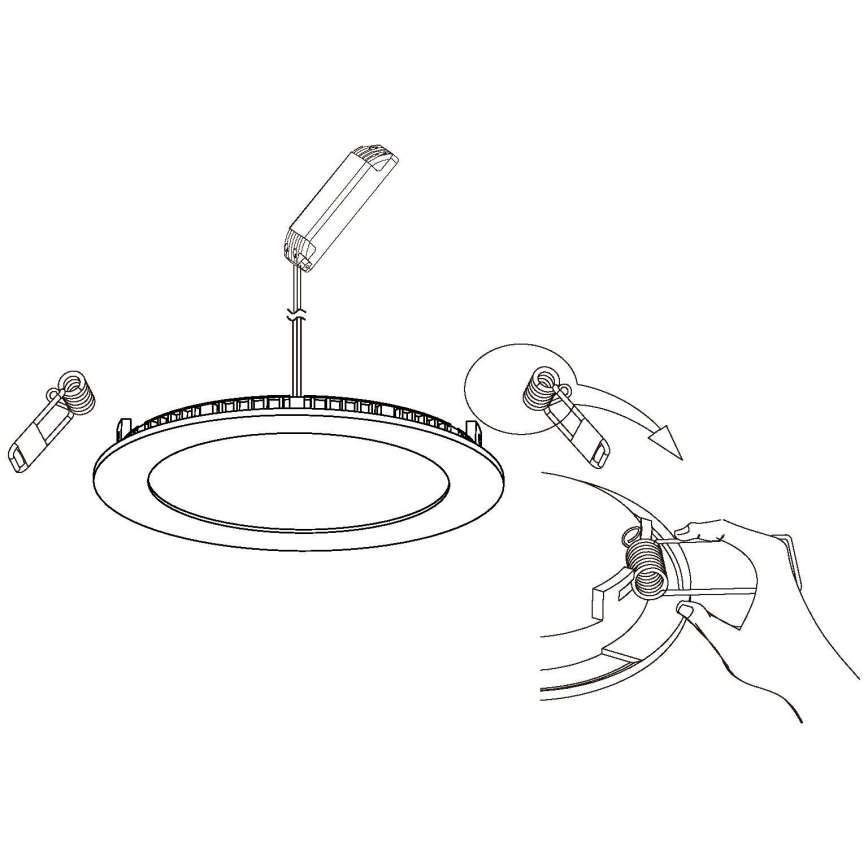 Eglo 98212 - Himmennettävä riippuva LED-kattovalaisin FUEVA-A LED/5W/230V + kauko-ohjaus