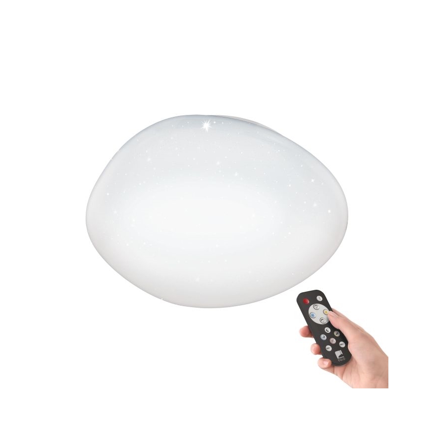 Eglo 98227 - Himmennettävä LED-kattovalaisin SILERAS-A LED/24W/230V + kauko-ohjaus