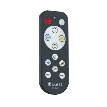 Eglo 98228 - Himmennettävä LED-kattovalaisin SILERAS-A LED/36W/230V + kauko-ohjaus