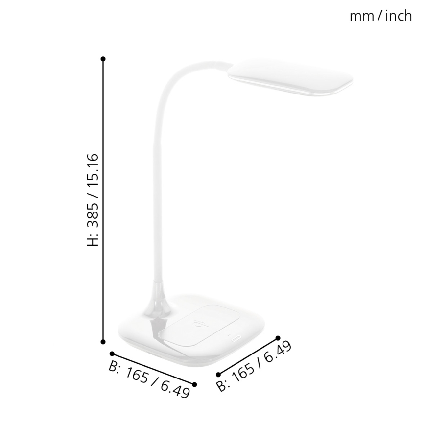Eglo 98247 - Himmennettävä LED-pöytävalaisin MASSERIE LED/3,4W/230V