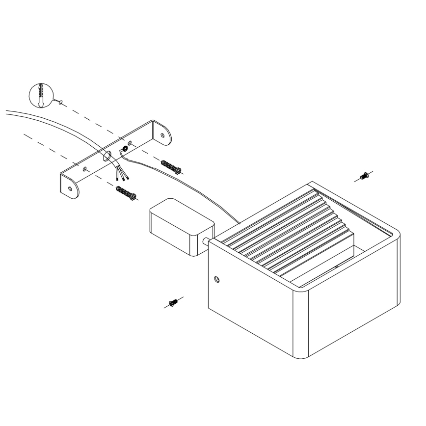 Eglo - LED-ulkoseinävalaisin LED/6W/230V IP55