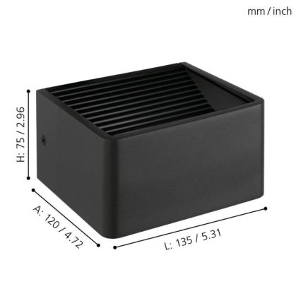 Eglo - LED-ulkoseinävalaisin LED/6W/230V IP44