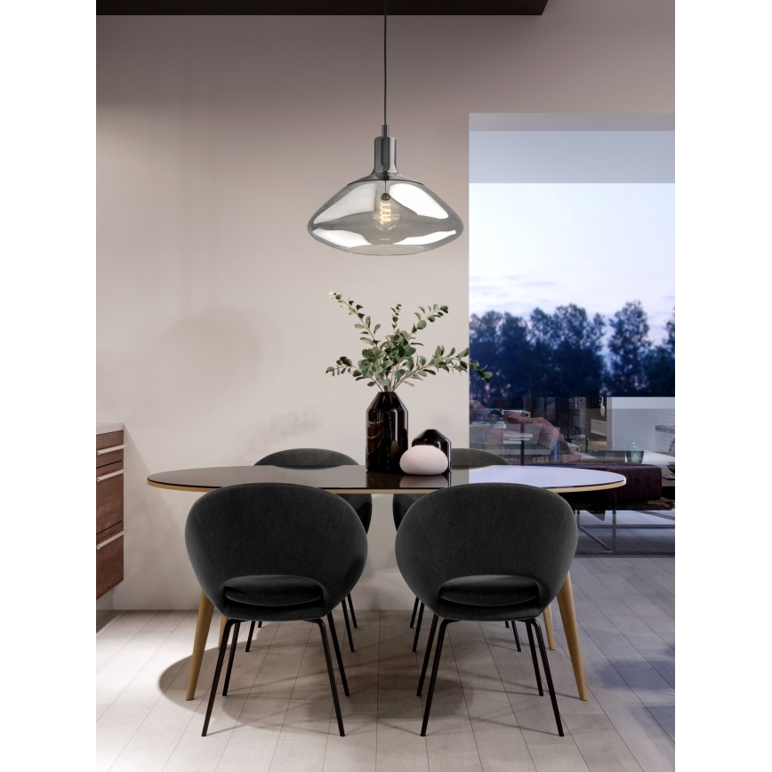 Eglo 98291 - Kattokruunu narulla TORRTONTES 1xE27/60W/230V