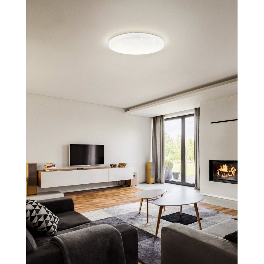 Eglo 98294 - Himmennettävä kylpyhuoneen LED-kattovalaisin FRANIA-A LED/12W/230V IP44 + Kauko-ohjaus