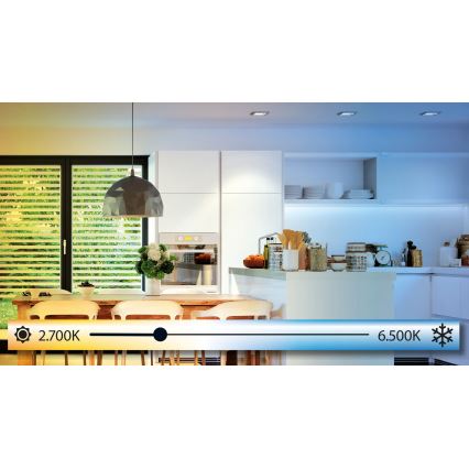 Eglo 98294 - Himmennettävä kylpyhuoneen LED-kattovalaisin FRANIA-A LED/12W/230V IP44 + Kauko-ohjaus
