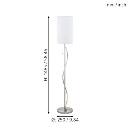 Eglo - LED lattiavalaisin 1xE27/60W/230V + LED/11,8W