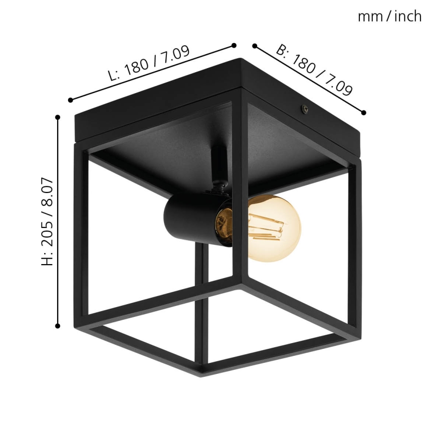 Eglo 98331 - Kattovalo SILENTINA 1xE27/40W/230V