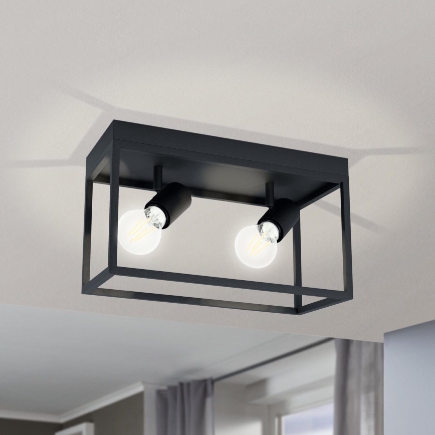 Eglo 98332 - Kattovalo SILENTINA 2xE27/40W/230V