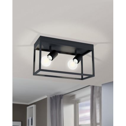 Eglo 98332 - Kattovalo SILENTINA 2xE27/40W/230V