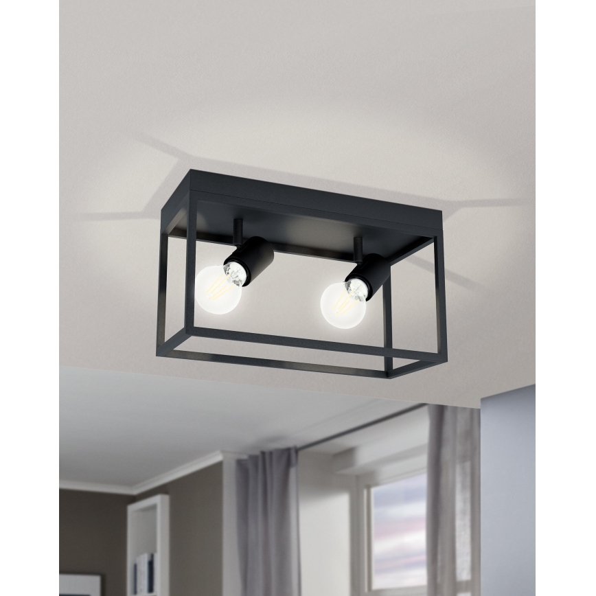 Eglo 98332 - Kattovalo SILENTINA 2xE27/40W/230V