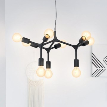 Eglo 98346 - Kattokruunu narulla BOCADELLA 9xE27/60W/230V