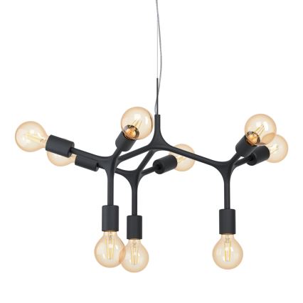 Eglo 98346 - Kattokruunu narulla BOCADELLA 9xE27/60W/230V