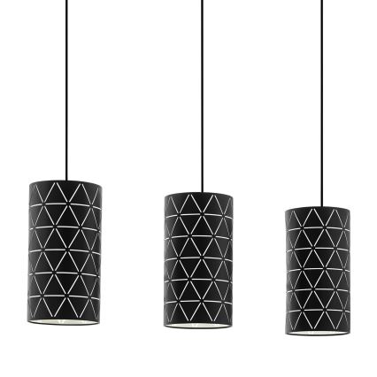 Eglo 98353 - Kattokruunu narulla RAMON 3xE27/40W/230V