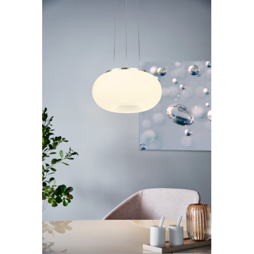 Eglo - LED RGB Himmennettävä kattokruunu johdossa OPTICA-C LED/21W/230V halkaisija 37,5 cm