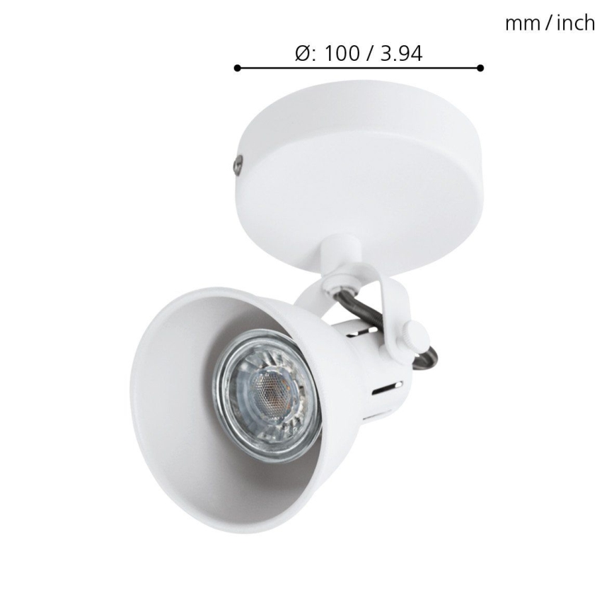 Eglo 98393 - LED-seinävalaisin SERAS 1xGU10/3,3W/230V