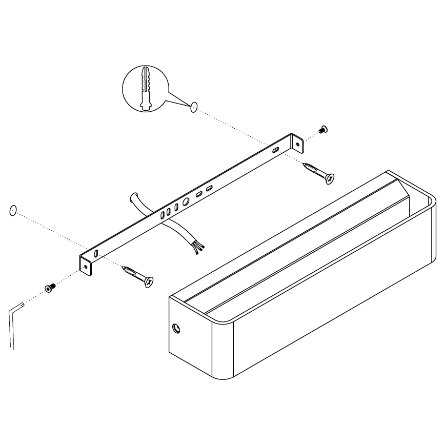 Eglo 98426 - LED-seinävalaisin SANIA LED/12W/230V