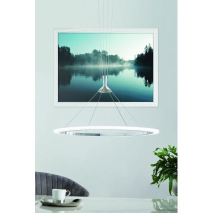 Eglo - LED RGB Himmennettävä kattokruunu johdossa HORNITOS-C LED/37W/230V + kauko-ohjaus