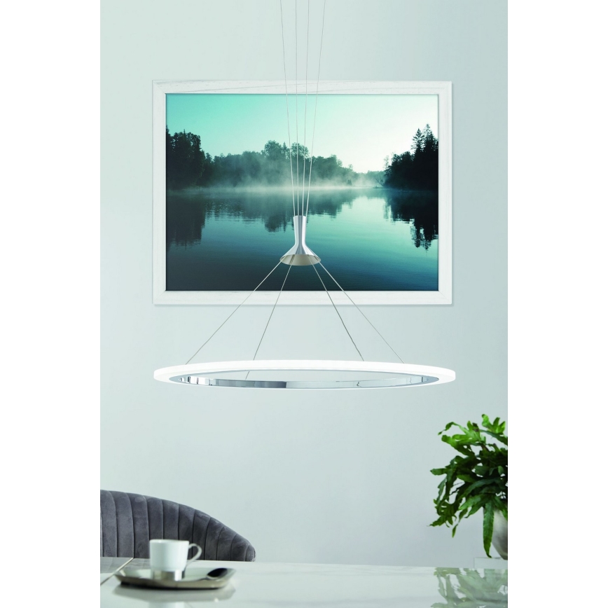 Eglo - LED RGB Himmennettävä kattokruunu johdossa HORNITOS-C LED/37W/230V + kauko-ohjaus