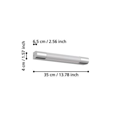 Eglo 98442 - kylpyhuoneen LED-peilivalo TRAGACETE LED/8W/230V IP44