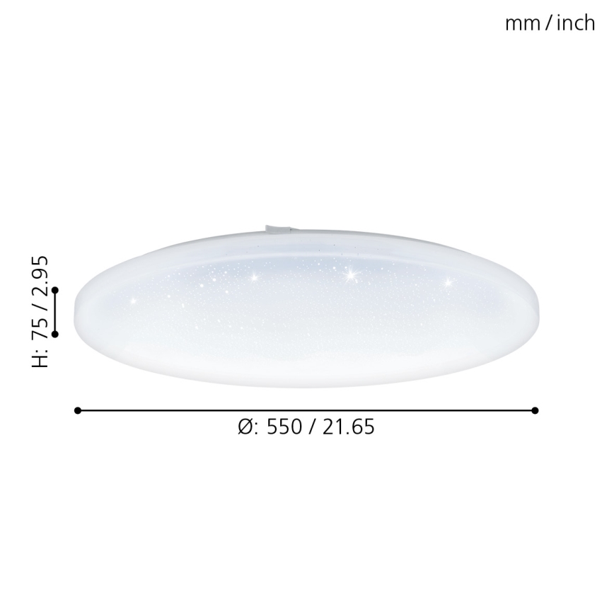 Eglo 98448 - LED-kattovalaisin FRANIA LED/49,5W/230V
