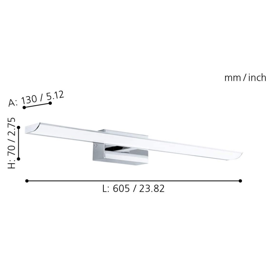 Eglo - LED RGB Himmennettävä kylpyhuone valaistus LED/15,6W/230V IP44 + kauko-ohjaus