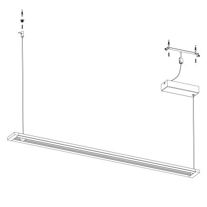 Eglo 98492 - LED-kattokruunu narussa AMONTILLADO LED/27W/230V