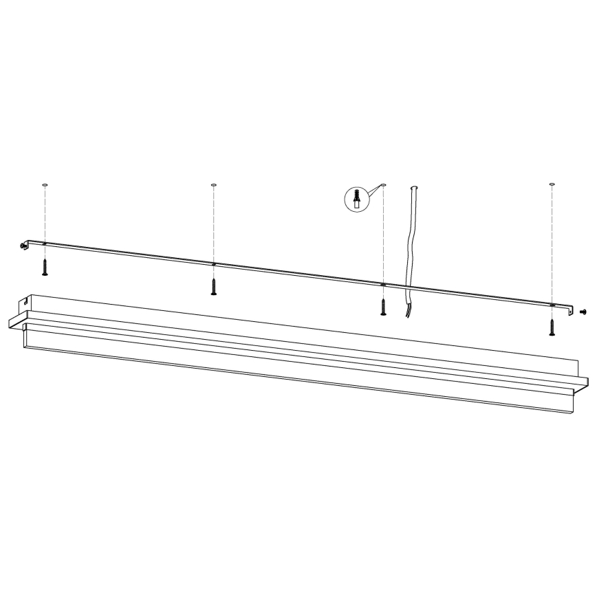 Eglo 98494 - LED-kattovalaisin SPADAFORA LED/25W/230V