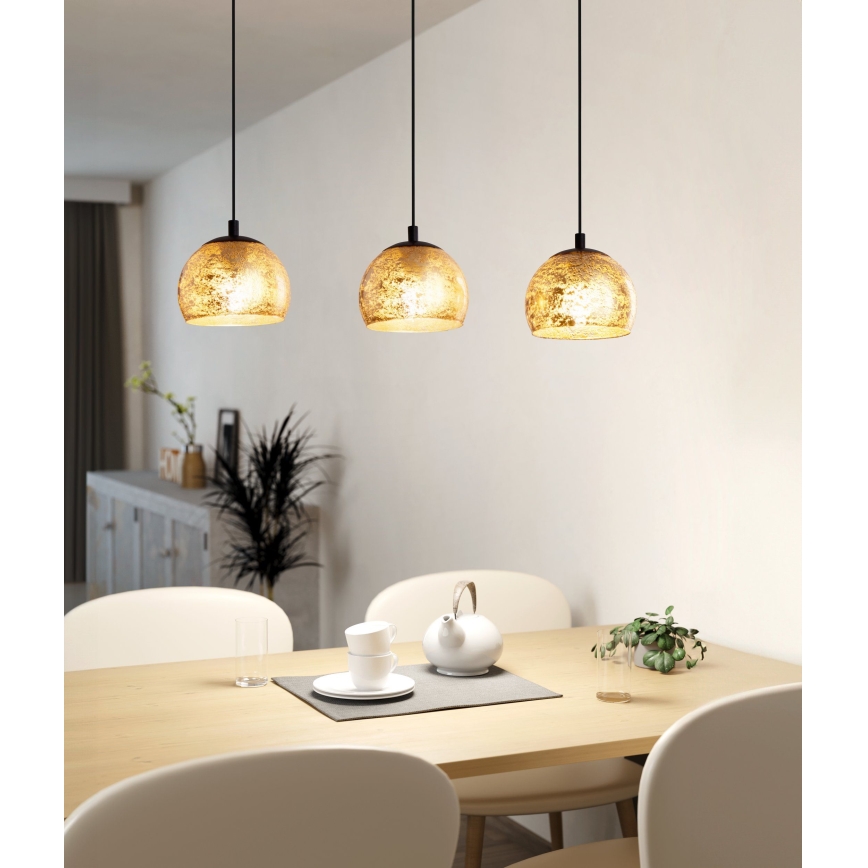 Eglo 98525 - Kattokruunu narulla ALBARACCIN 3xE27/40W/230V