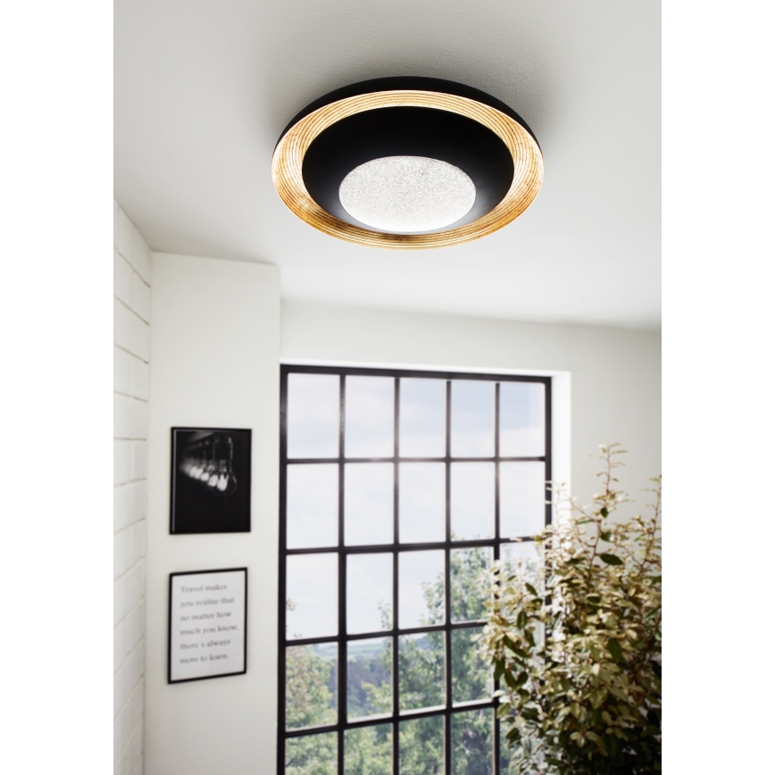 Eglo 98527 - Himmennettävä LED-kattovalaisin CANICOSA LED/24,5W/230V + kauko-ohjaus