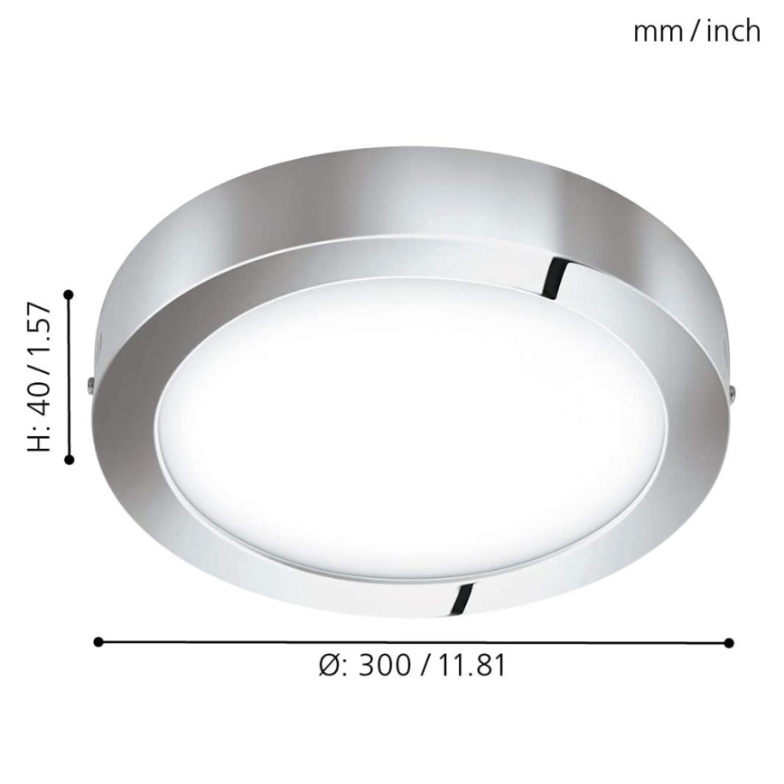 Eglo - Himmennettävä LED-RGB-kattovalaisin FUEVA-C LED/21W/230V
