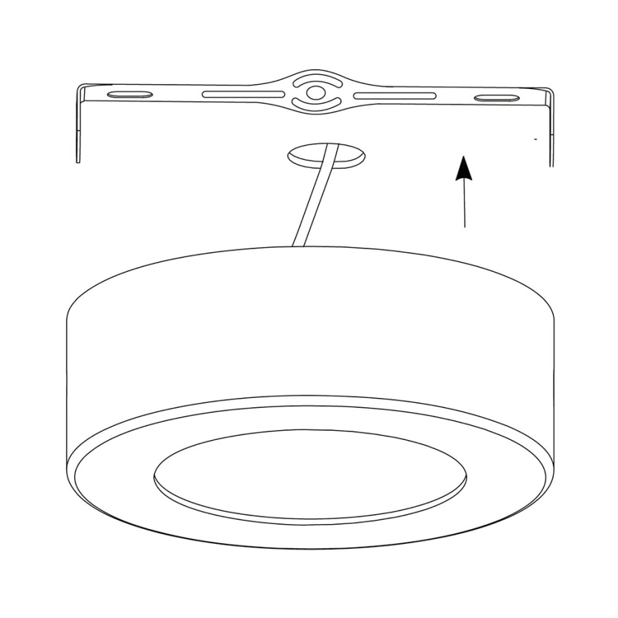 Eglo - Himmennettävä LED-RGB-kattovalaisin FUEVA-C LED/21W/230V