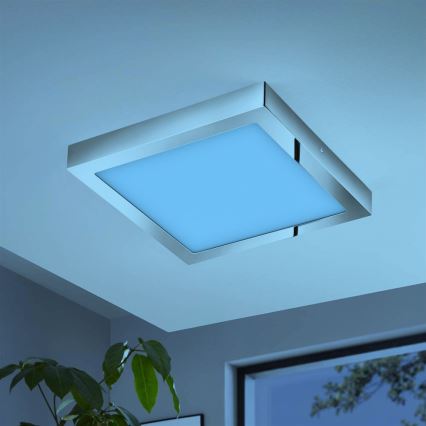Eglo - Himmennettävä LED-RGB-kattovalaisin FUEVA-C LED/21W/230V Bluetooth