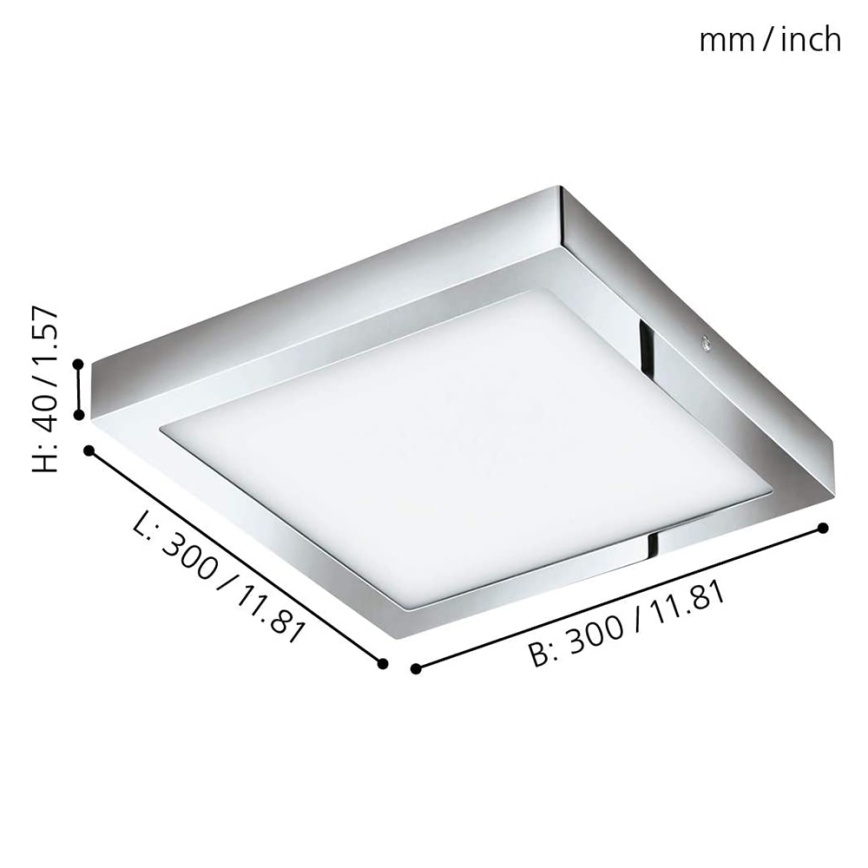 Eglo - Himmennettävä LED-RGB-kattovalaisin FUEVA-C LED/21W/230V Bluetooth