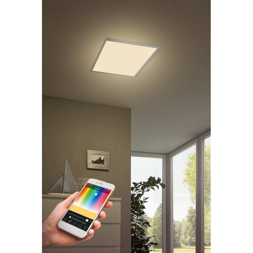 Eglo - Himmennettävä LED-RGB-kattovalaisin TURCONA-C LED/20W/230V + kauko-ohjaus